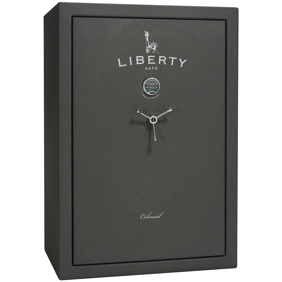 Colonial Series | Level 4 Security | 75 Minute Fire Protection | 35 | DIMENSIONS: 60.5"(H) X 42”(W) X 22"(D*) | Granite Textured | Electronic Lock - closed
