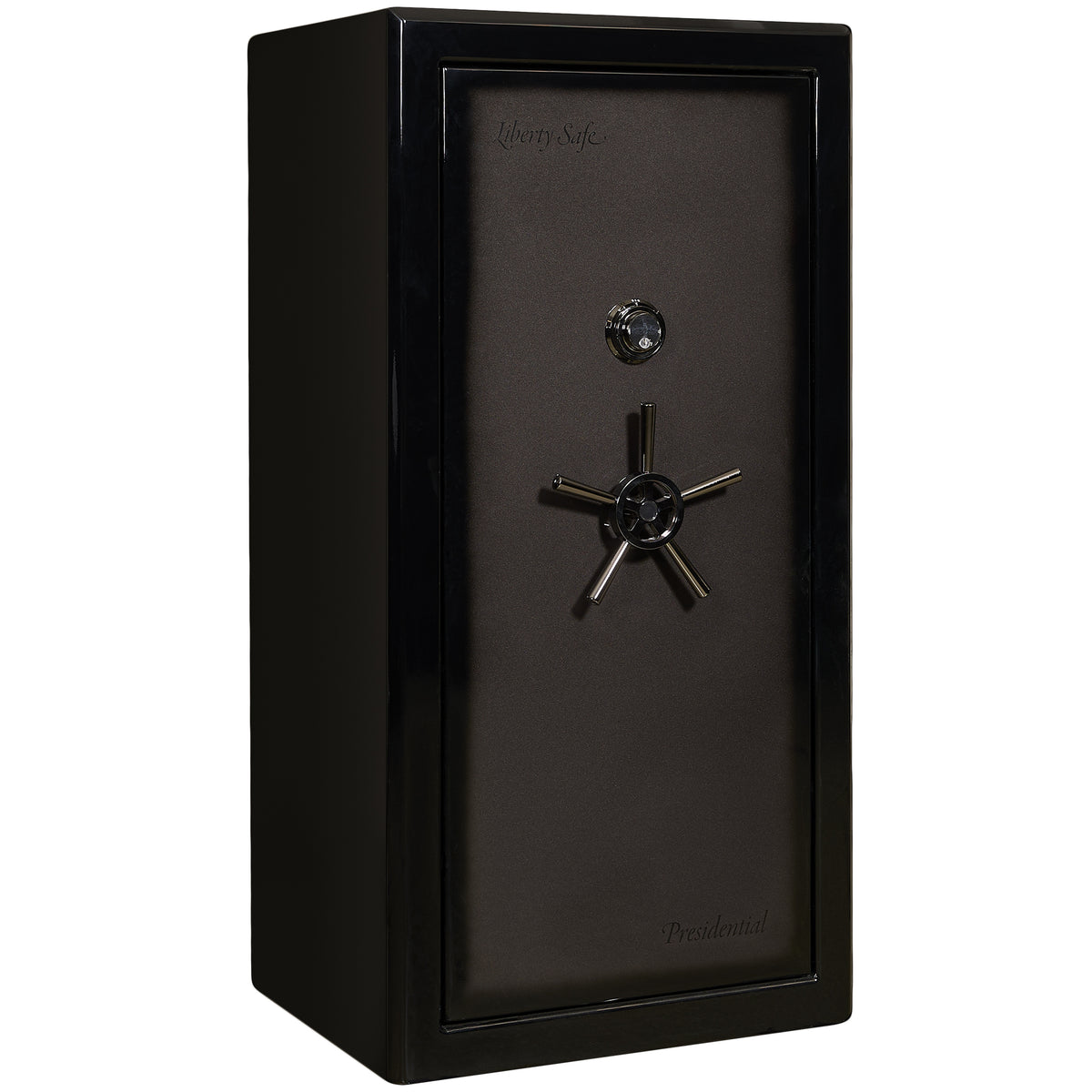 Presidential Series | Level 10 Security | 2.5 Hours Fire Protection | 25 | Dimensions: 60"(H) x 30"(W) x 24.75"(D*) | Gray Charcoal Gloss | Mechanical Lock - Closed